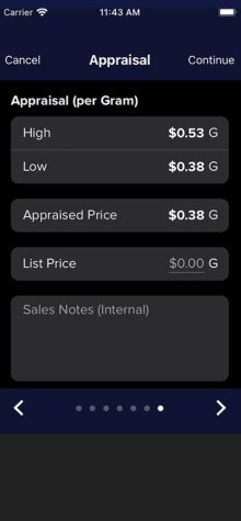 Screenshot appraisal